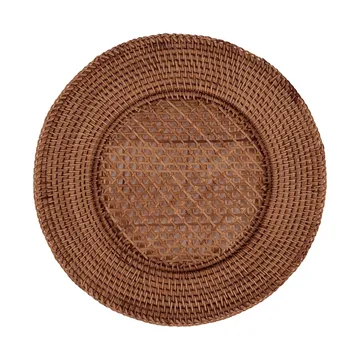 Classic Rattan Tischset - Dunkelbraun, 33 cm - Pick a Poppy