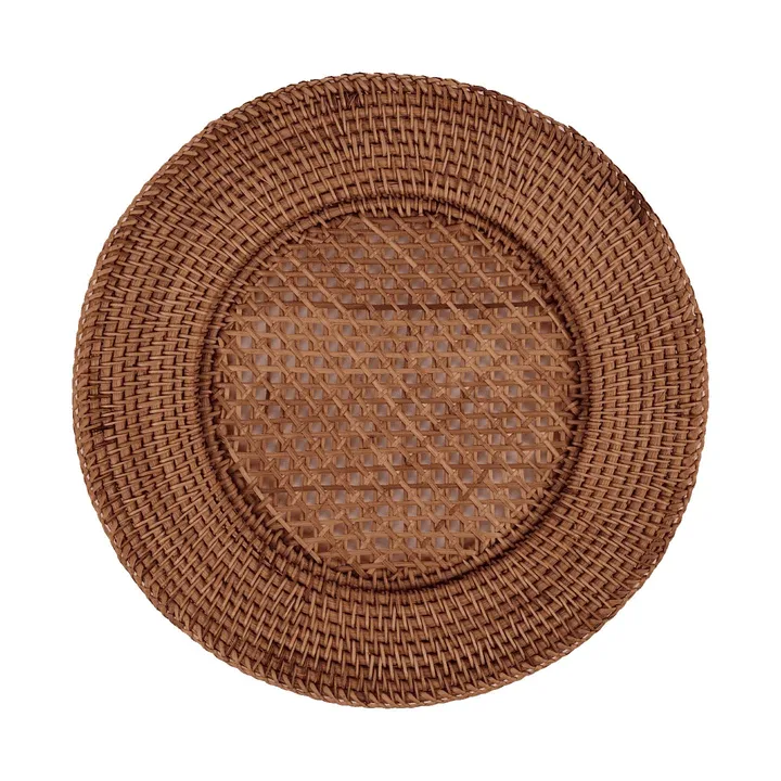 Classic Rattan Tischset - Dunkelbraun, 33 cm - Pick a Poppy