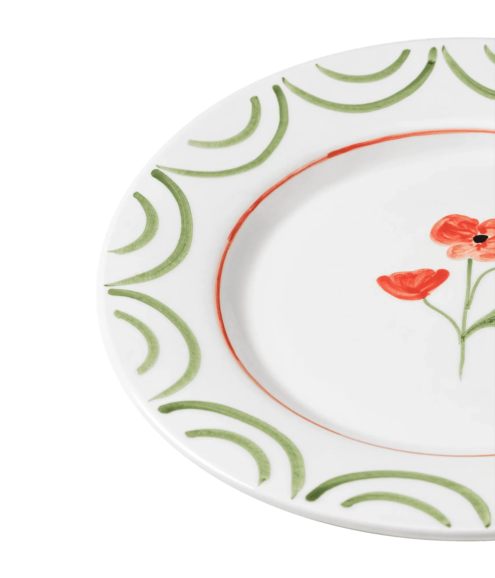 Cottage Flower Teller, Mohnrot, 28 cm Pick a Poppy