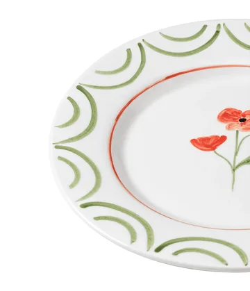 Cottage Flower Teller - Mohnrot, 28 cm - Pick a Poppy