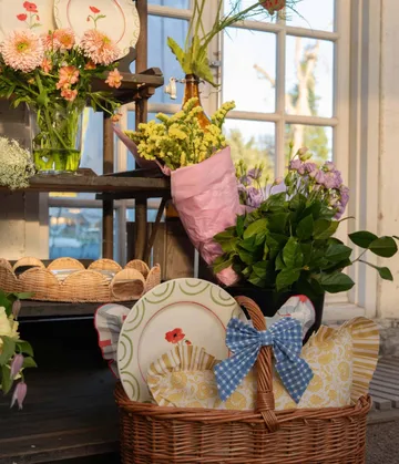 Cottage Flower Teller - Mohnrot, 28 cm - Pick a Poppy