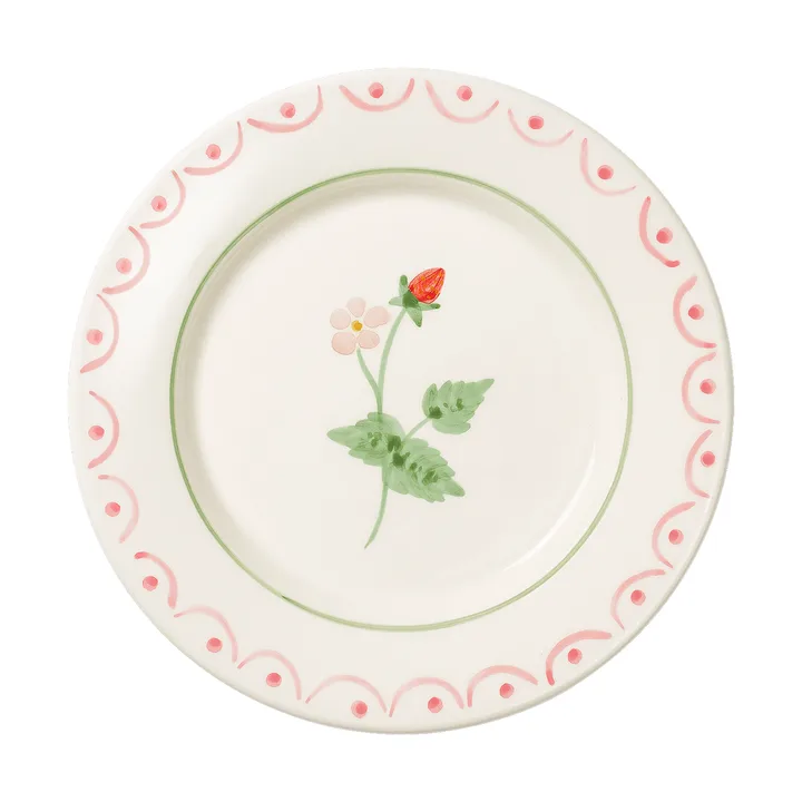 Cottage flower Wild Strawberry Salatteller - Rot, 22 cm - Pick a Poppy