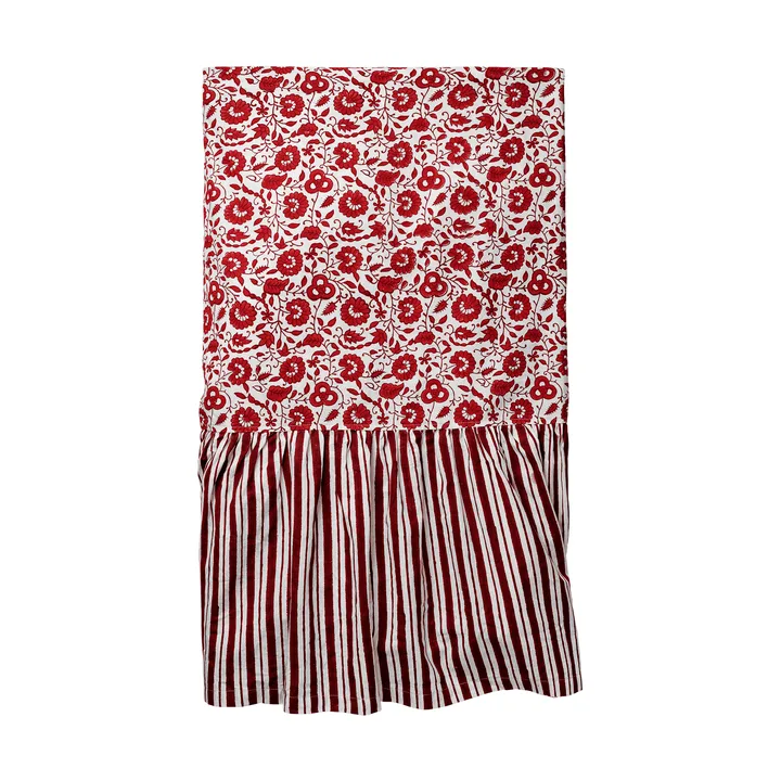 Damson Tischdecke - Burgunderrot, 250x150 cm - Pick a Poppy