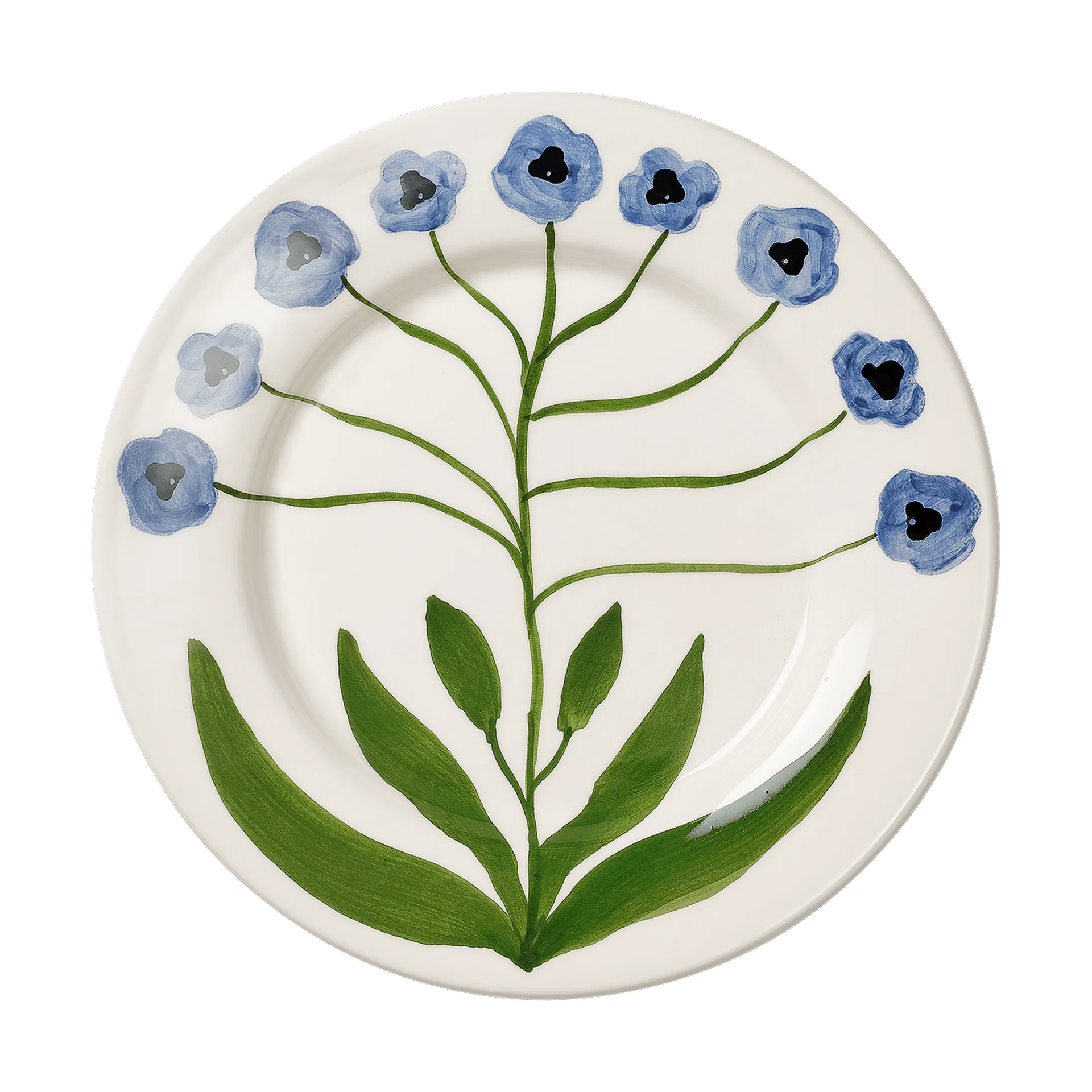 Madelen Möllard Pansy Salatteller, Blau, 22 cm Pick a Poppy