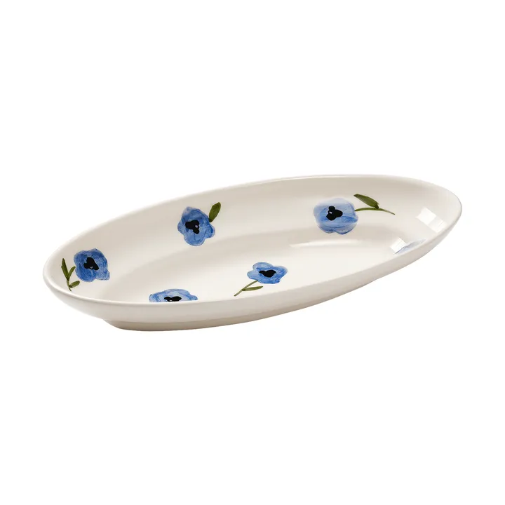 Madelen Möllard Pansy Servierplatte - Blau, Klein, 22,5 cm - Pick a Poppy