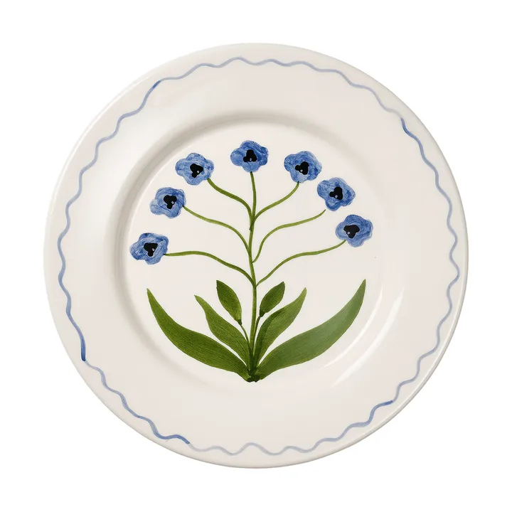 Madelen Möllard Pansy Teller - Blue, 28 cm - Pick a Poppy