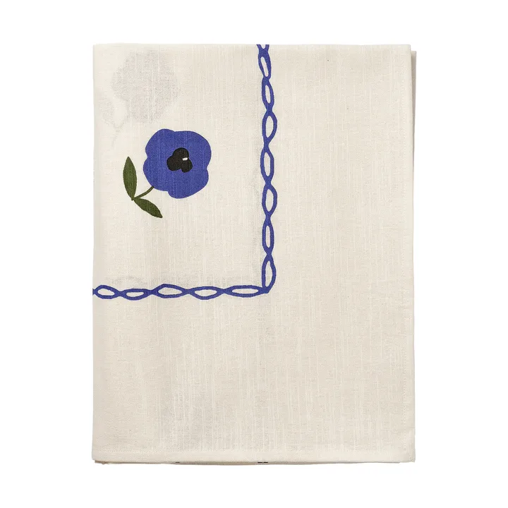 Madelen Möllard Pansy Tischdecke - Blau, 350x150 cm - Pick a Poppy