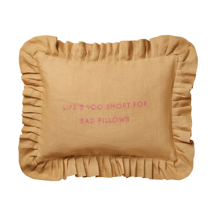 Quote Kissen - Harvestgelb, 30x40 cm - Pick a Poppy