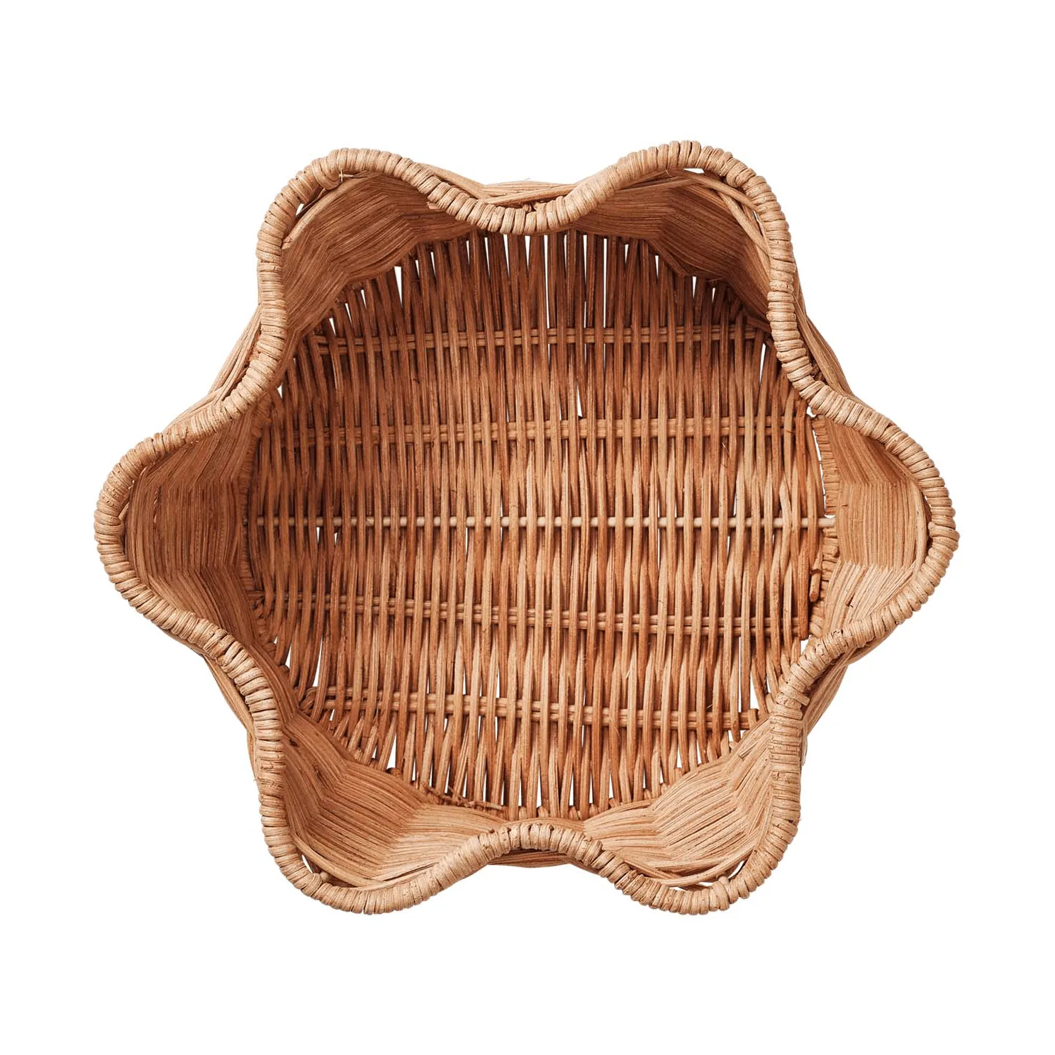Rattan Round Korb, Natur, 23 cm Pick a Poppy