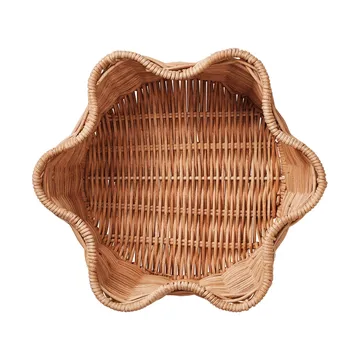 Rattan Round Korb - Natur, 23 cm - Pick a Poppy