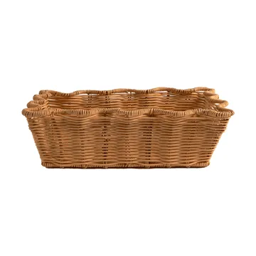Scallop Rattan Korb - Natur, 20x30 cm - Pick a Poppy
