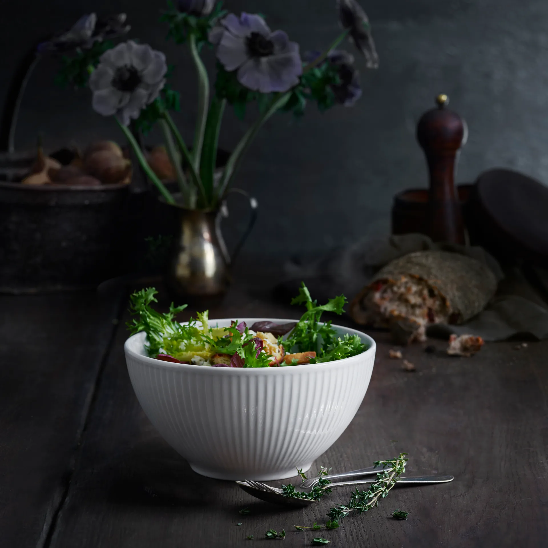 Plissé Schale 3,3 l, Weiß Pillivuyt