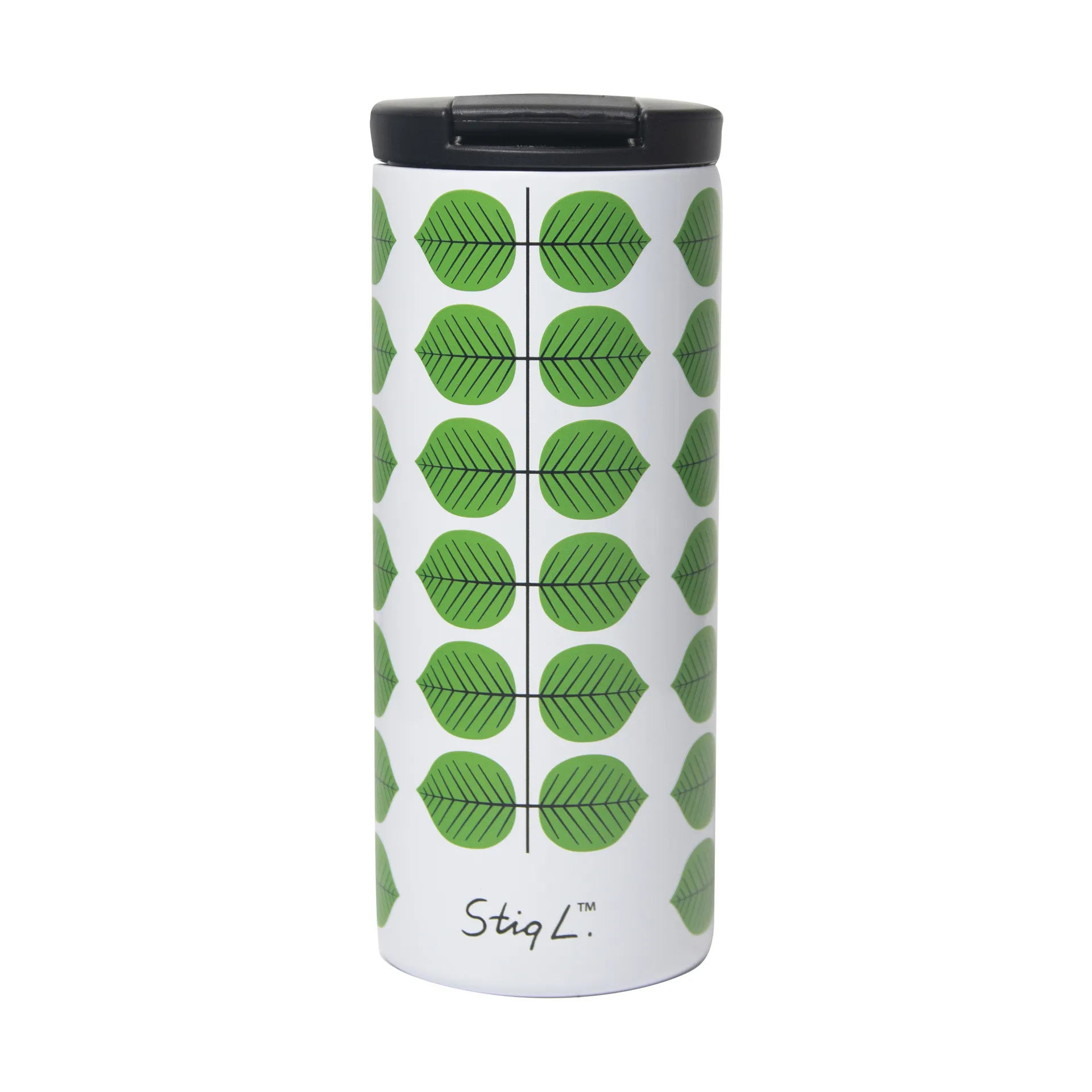Berså Thermobecher 0.35l, Weiß-Grün Pluto Design