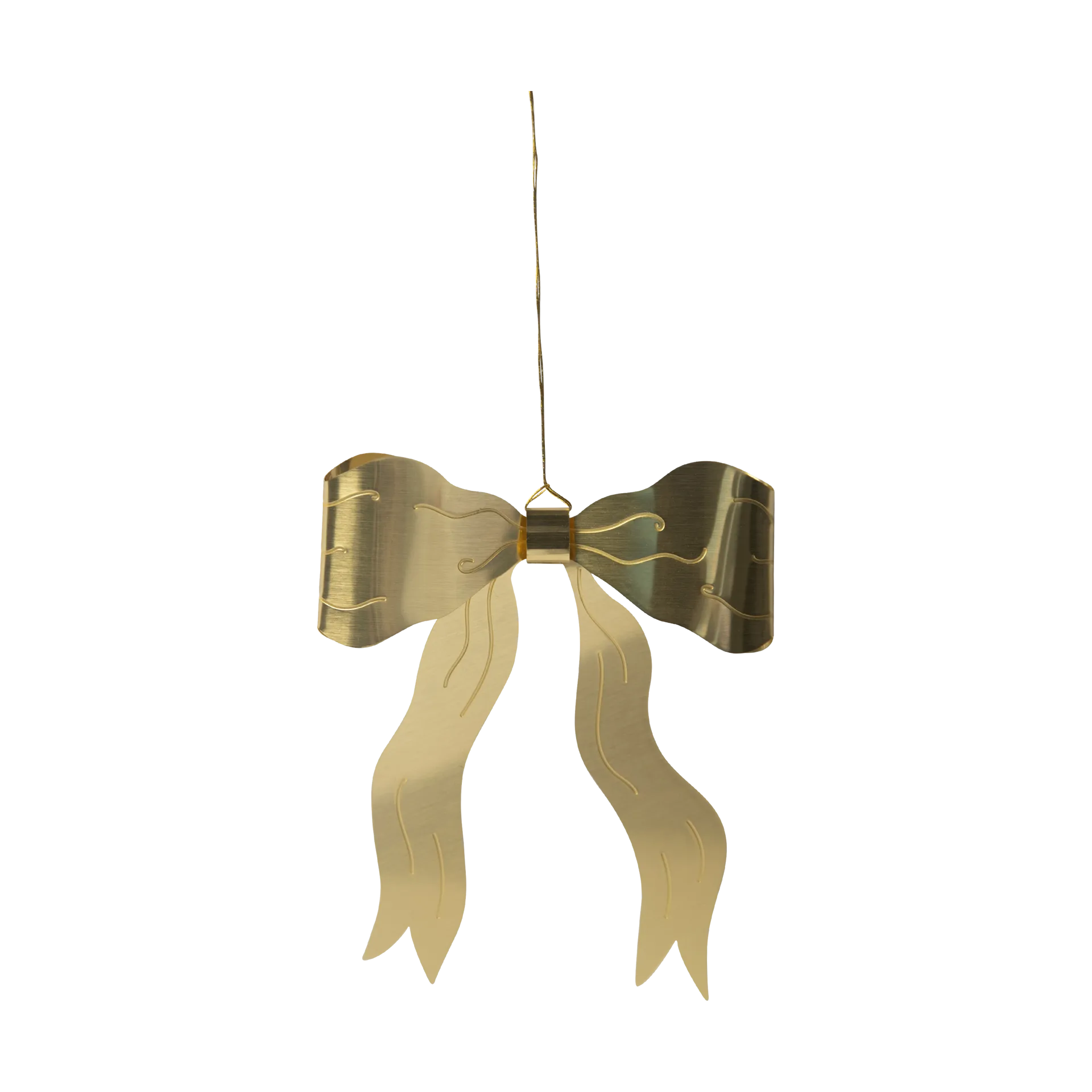 Bow Dekorationsanhänger, Gold Pluto Design