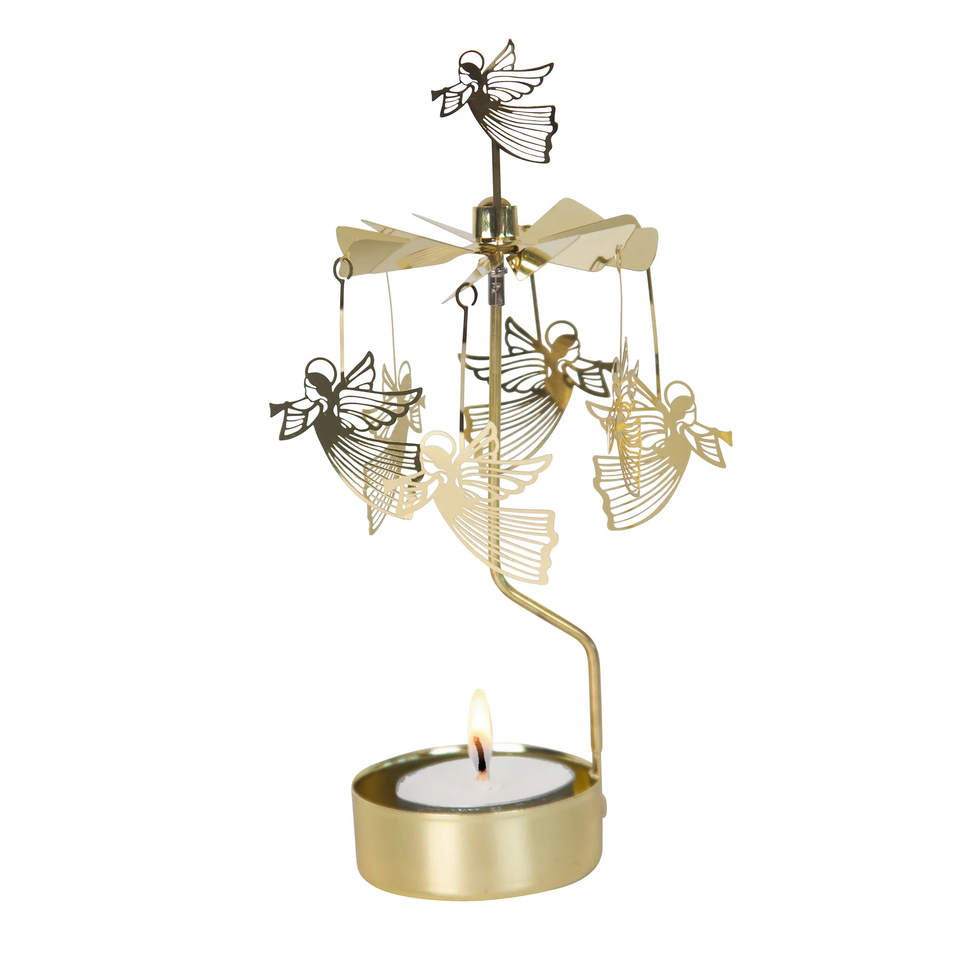 Engelspiel fliegender Engel, Gold Pluto Design