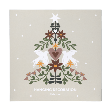 Folk tree Dekorationsanhänger - Gold - Pluto Design