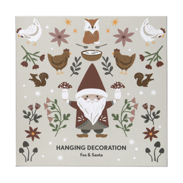Fox & Santa Weihnachtsanhänger - Silver - Pluto Design