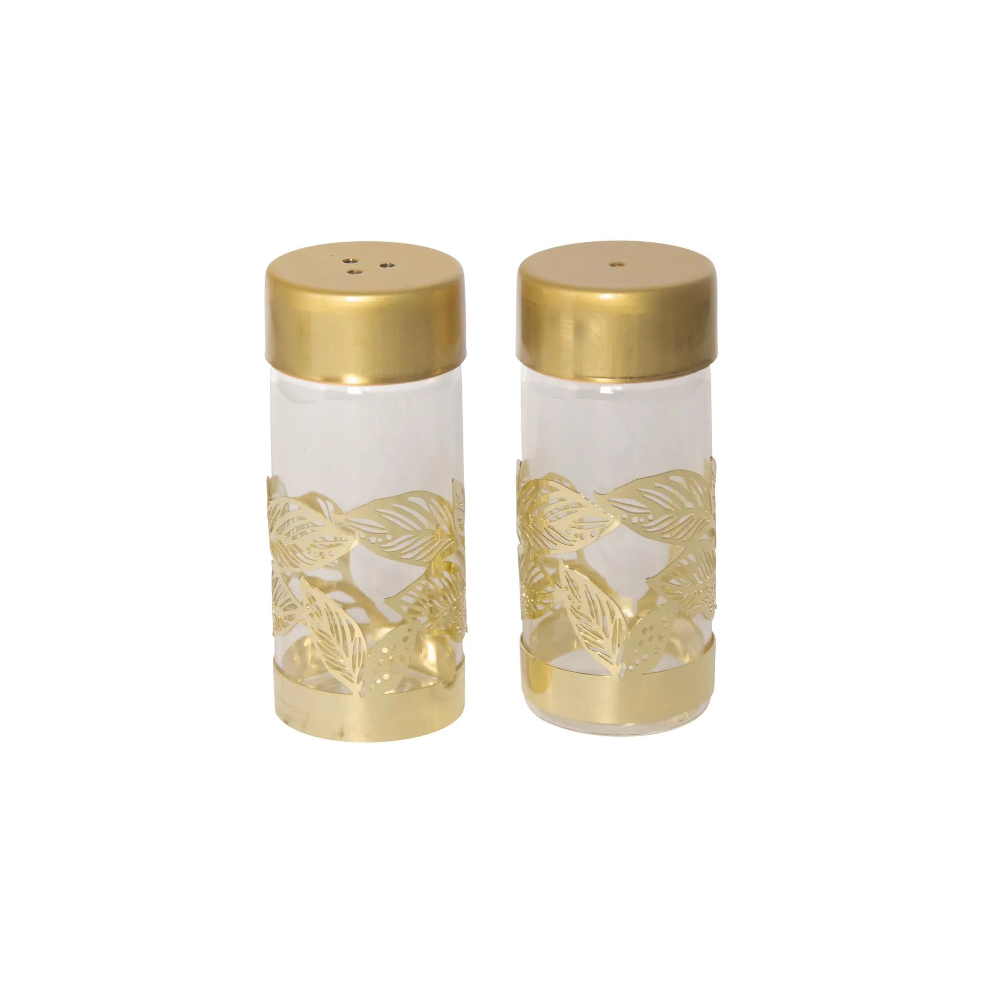 Grönska Salz-und Pfeffermühle, Gold-Glas Pluto Design