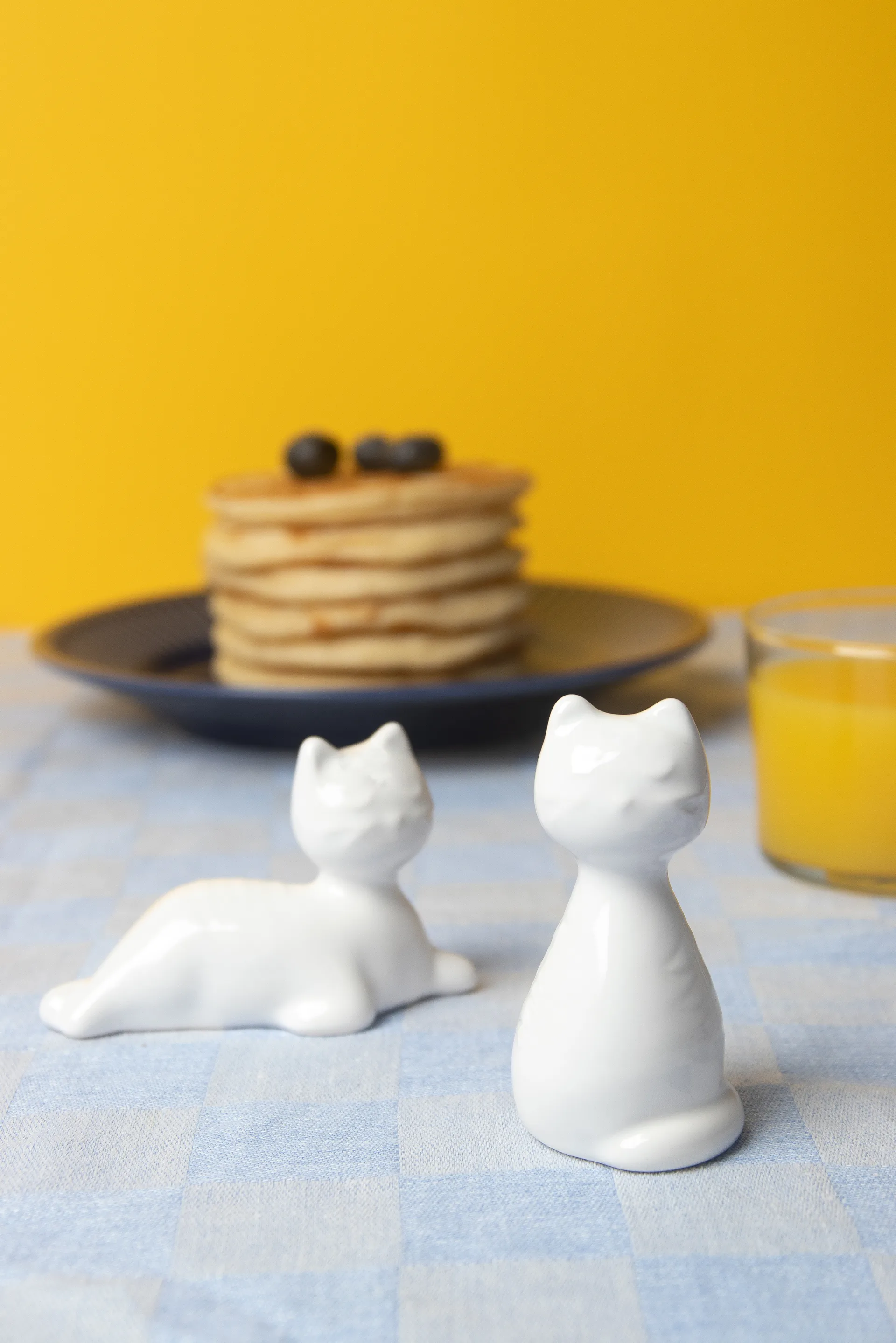 Katze Salz & Pfefferstreuer, Weiß Pluto Design