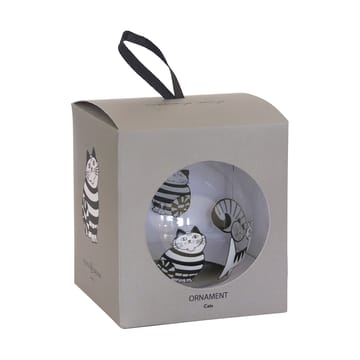 Lisa Larson Katzen Weihnachtskugel - White-black - Pluto Design