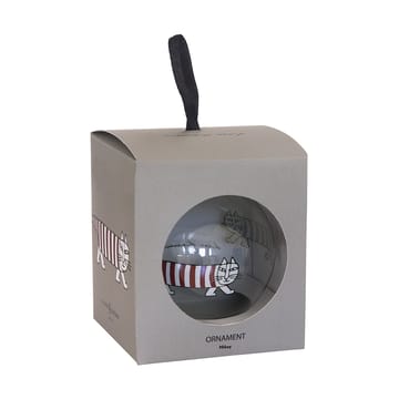 Lisa Larson Mikey Weihnachtsbaumkugel - Silver-red-white - Pluto Design