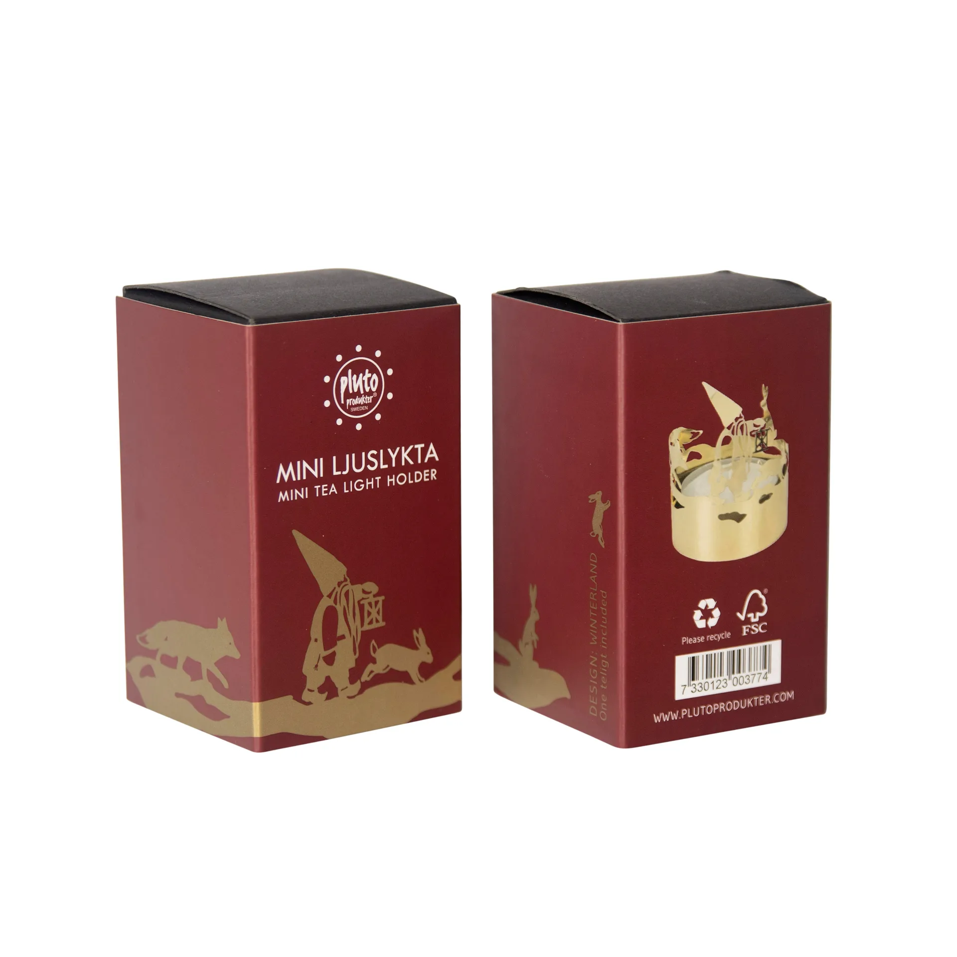 Mini Windlicht Ø4.5cm, Winterland Pluto Design