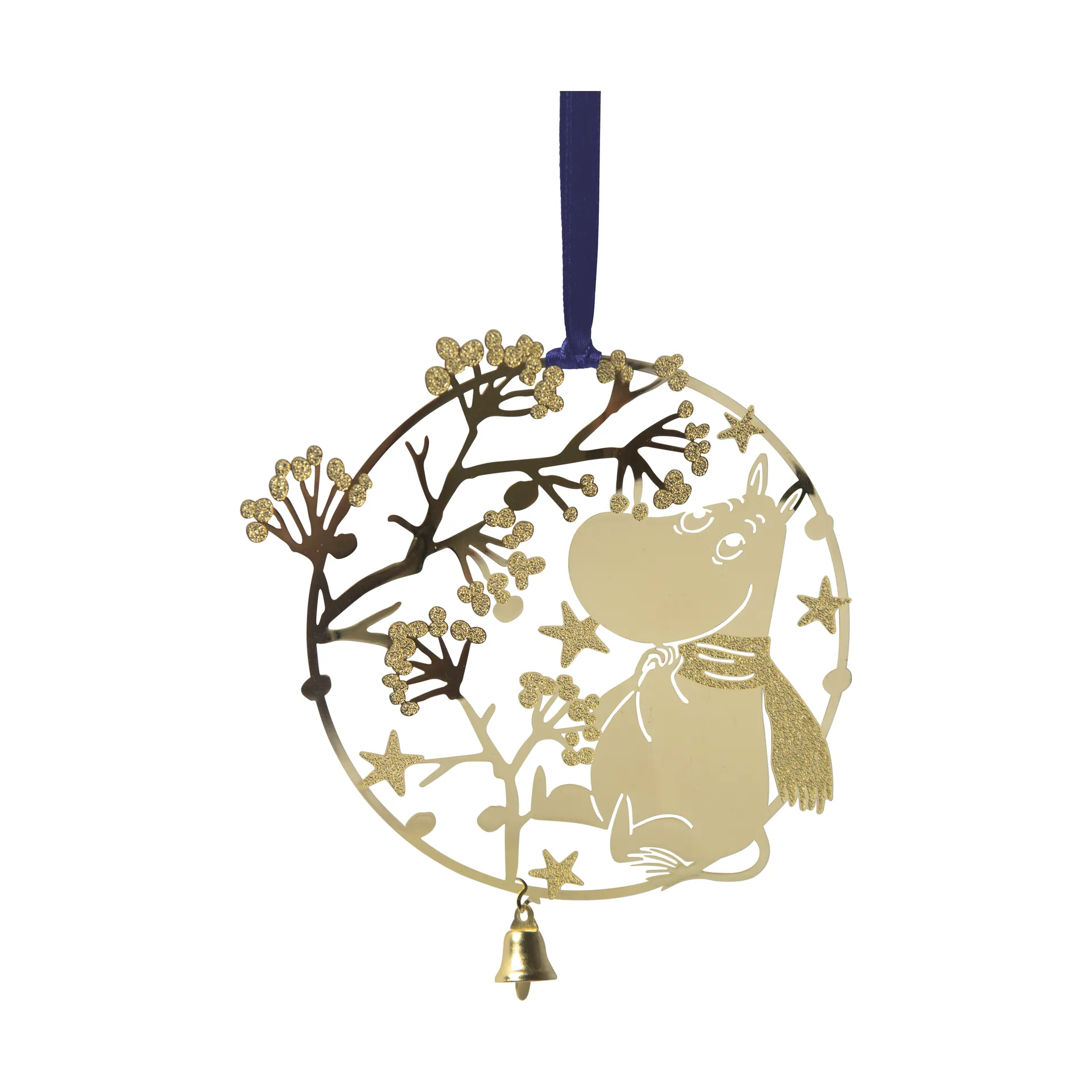 Mumin First Snow Weihnachtsschmuck, Gold Pluto Design