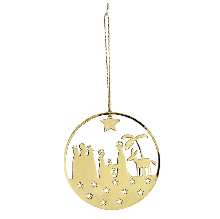 Pluto Metall-Weihnachtsdeko, Krippe, gold Pluto Design