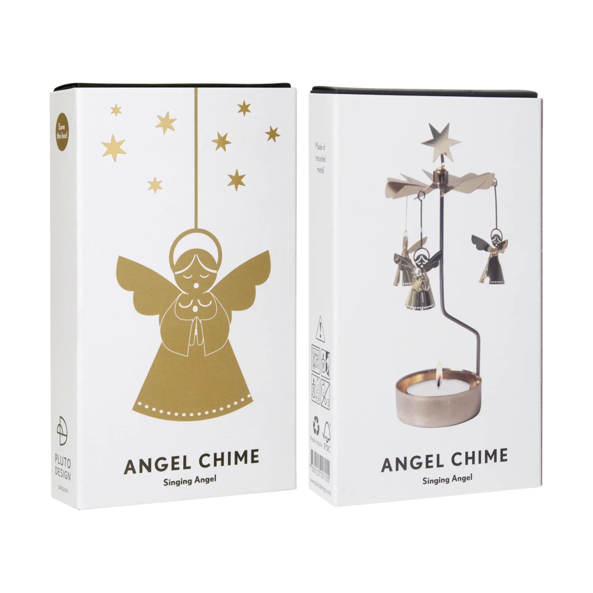 Singing angel 3D Engelsfigurenspiel, Gold Pluto Design