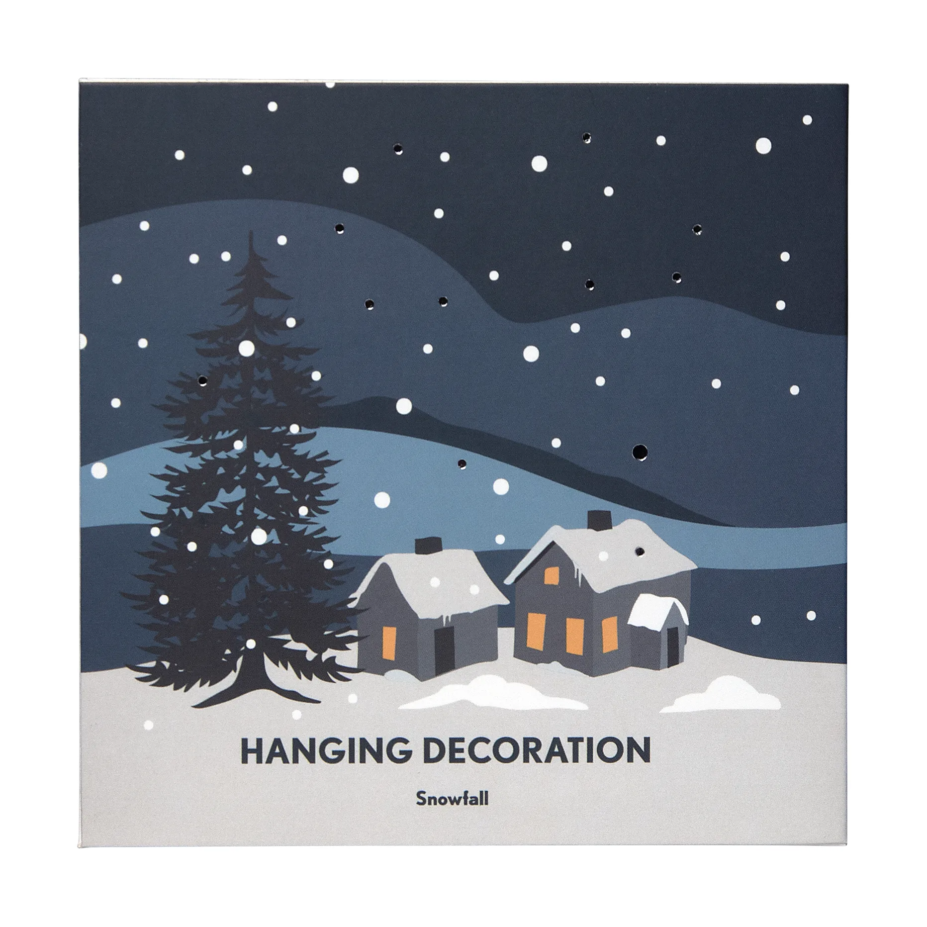 Snow fall Weihnachtshänger., Silver Pluto Design