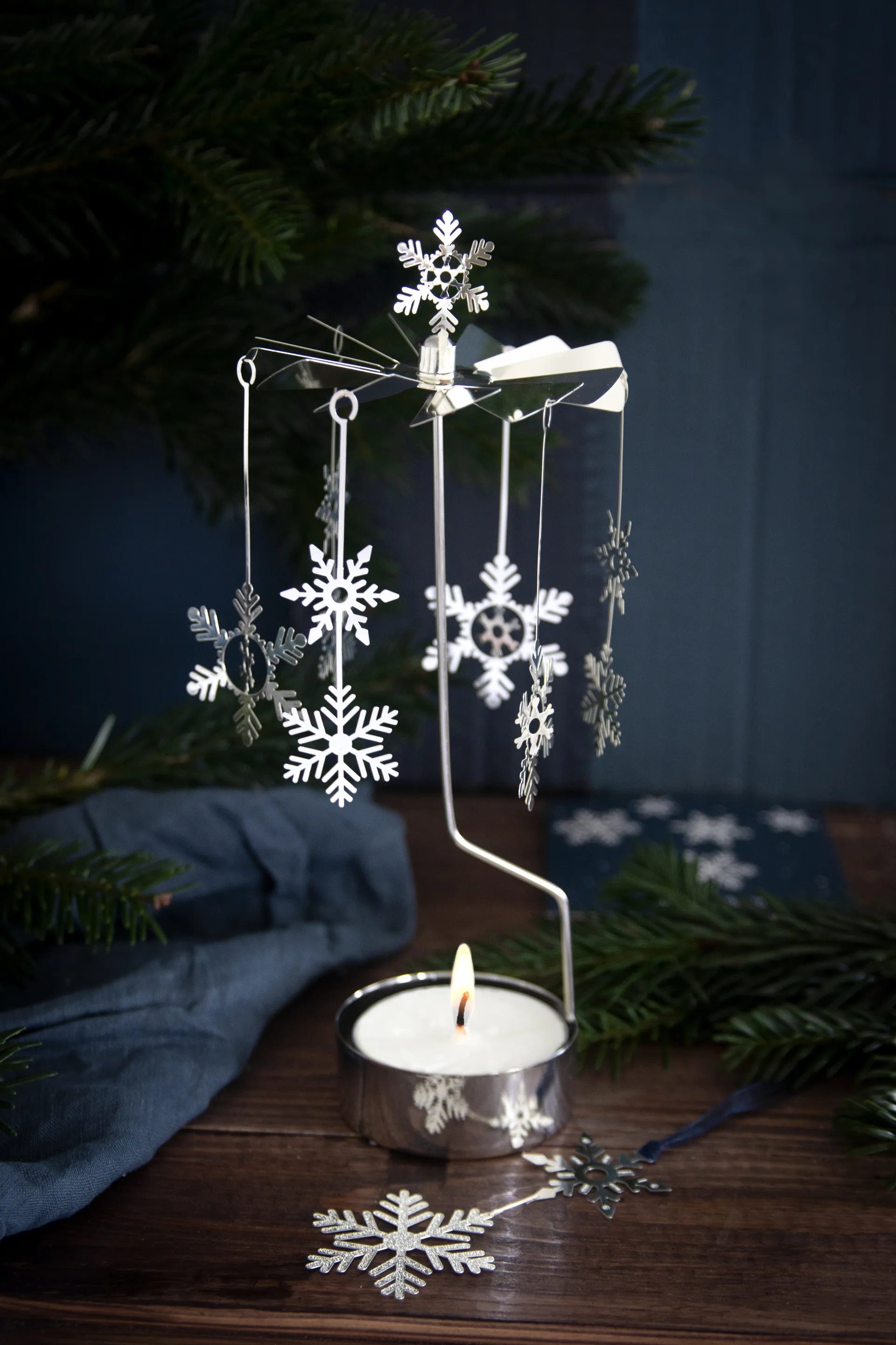 Snowfall Engelspiel XL, Silber Pluto Design