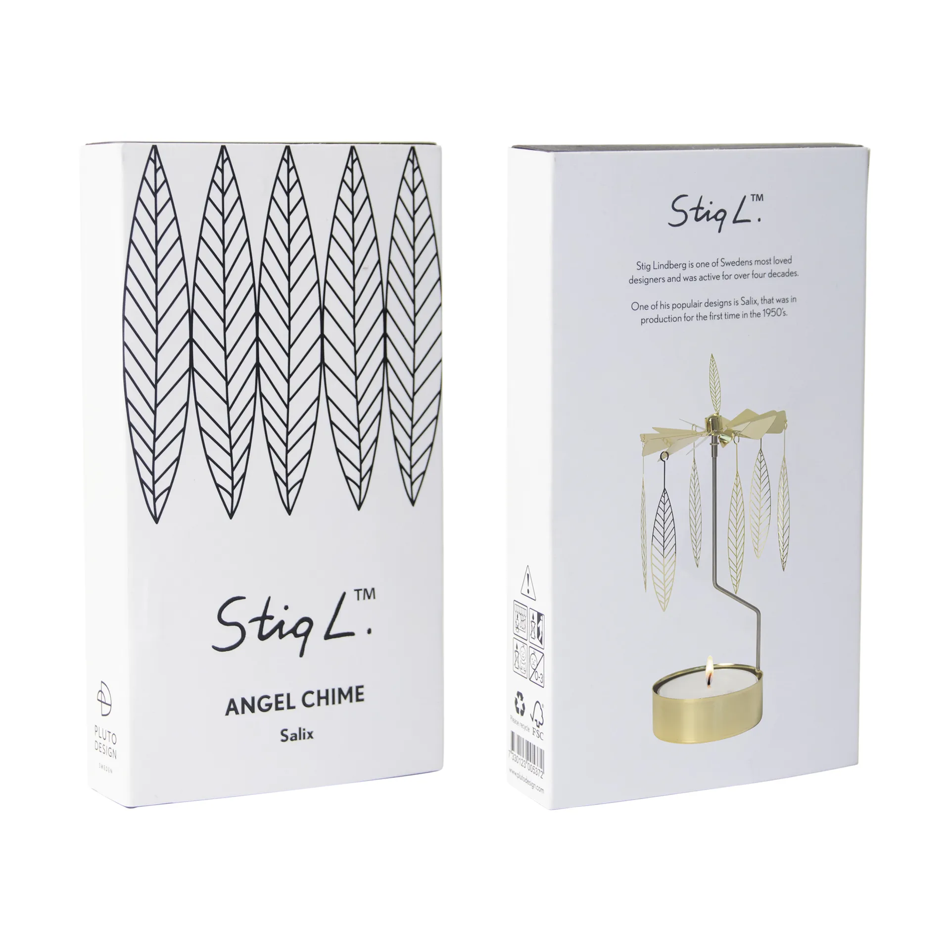 Stig L Salix Engelspiel medium, Gold Pluto Design