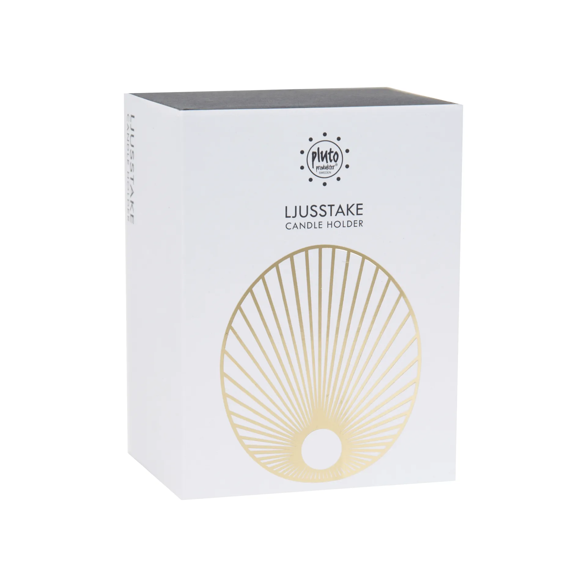 Sun Kerzenhalter groß 9cm, Gold Pluto Design