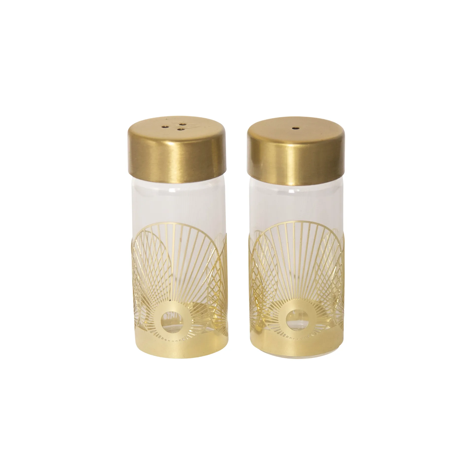 Sun Salz-und Pfeffermühle, Gold-Glas Pluto Design