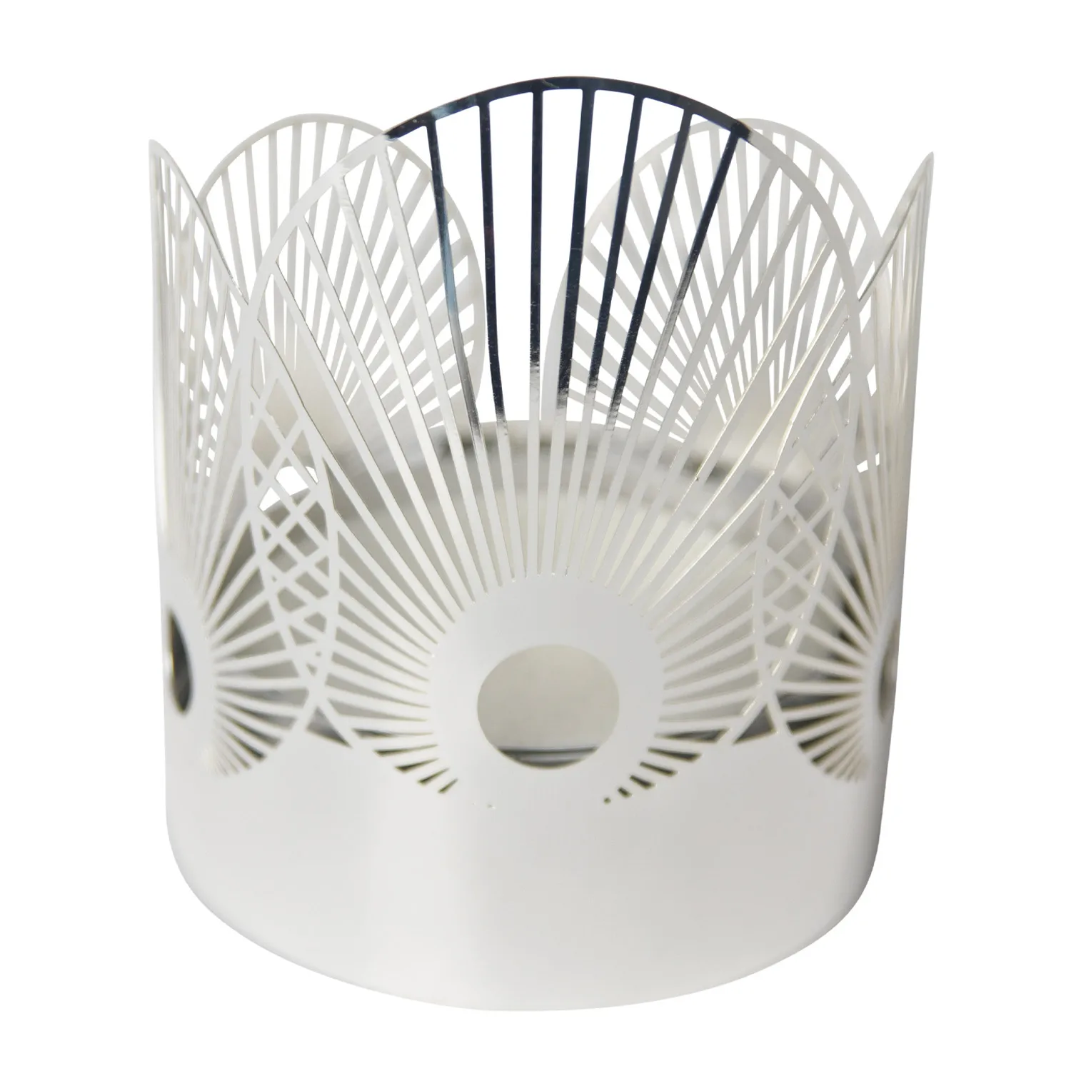 Sun Windlicht mini Ø4,5cm, Silber Pluto Design