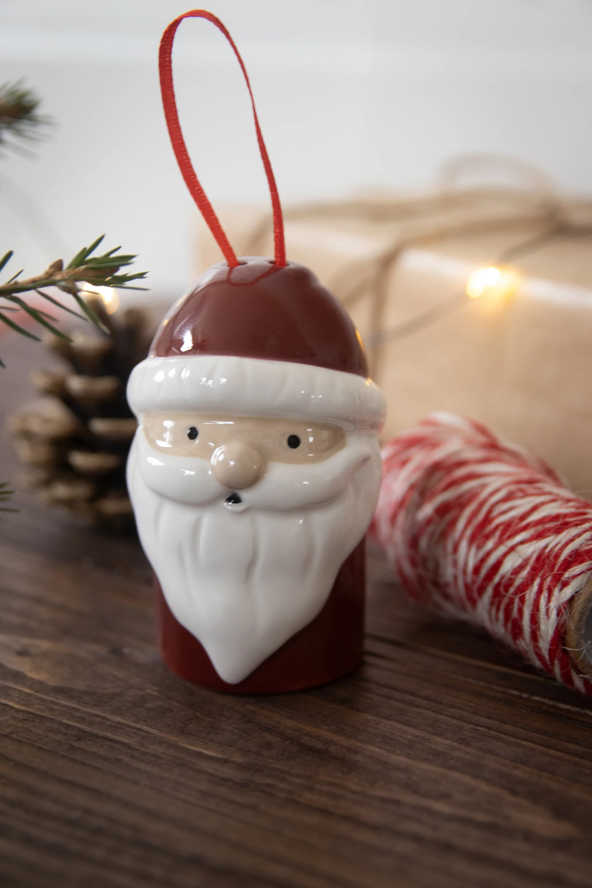Tomte Weihnachtsbaumshänger, Rot -weiß Pluto Design