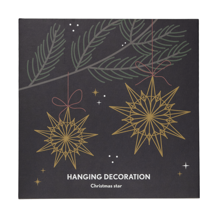 Weihnachtsstern Dekorationsanhänger, Gold Pluto Design
