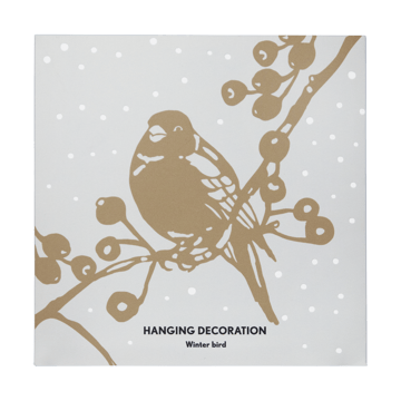 Winter Bird L Weihnachtshänger - Gold - Pluto Design