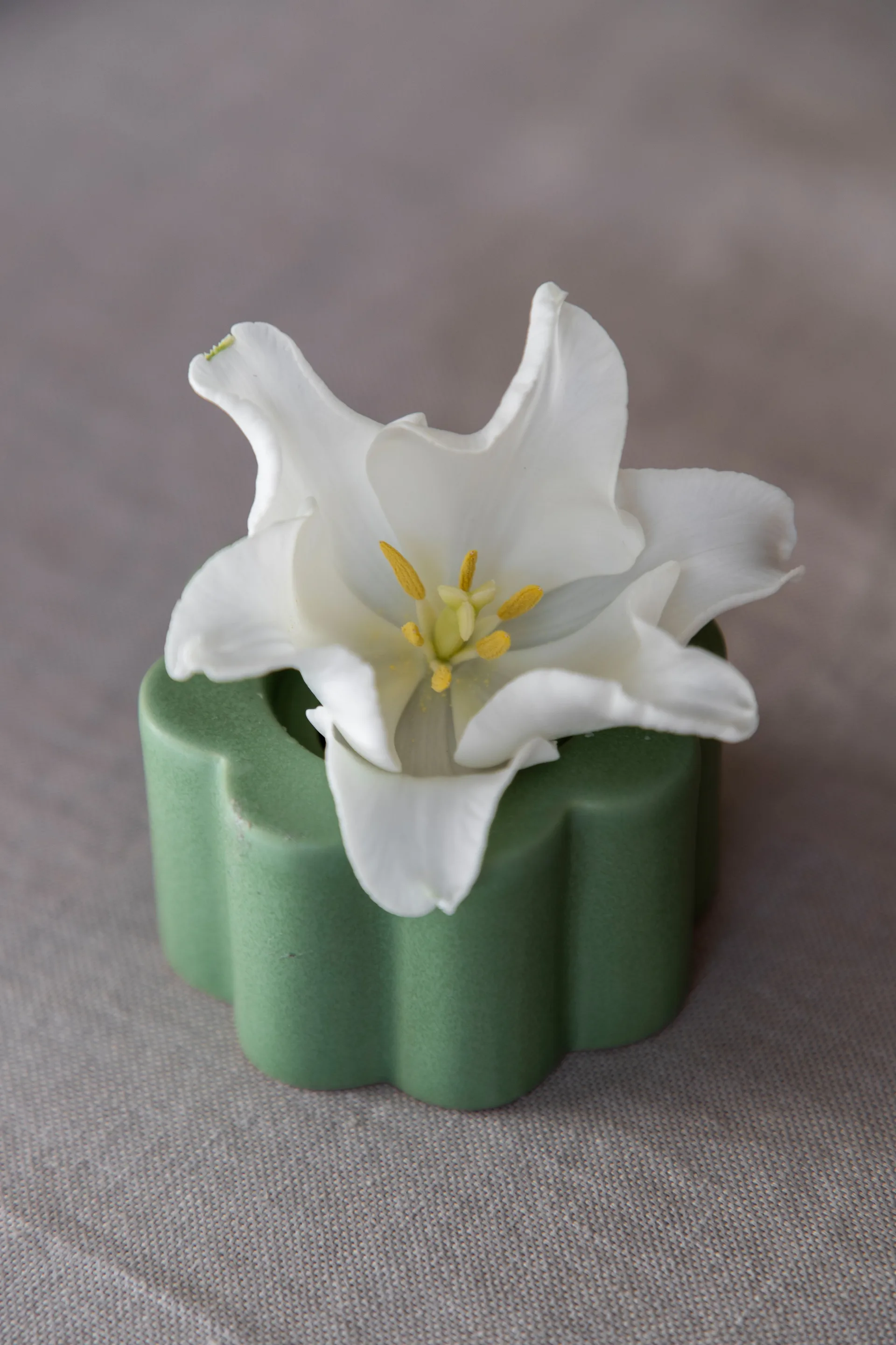 Birgit Vase/Kerzenhalter 5cm, Olive PotteryJo