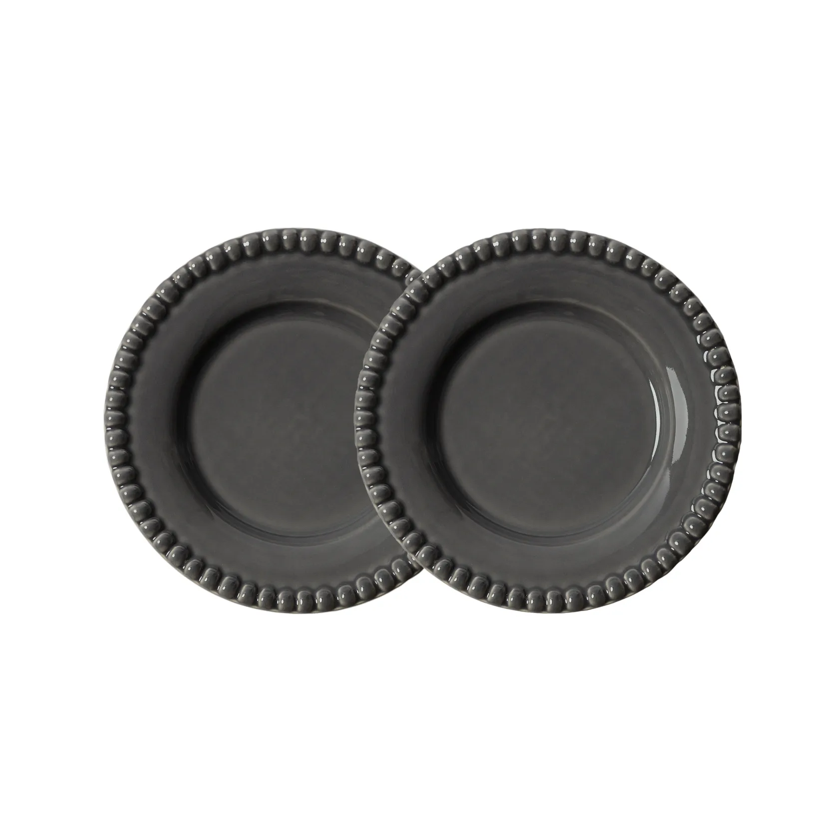Daria kleiner Teller Ø18cm 2er Pack, Clean grey PotteryJo