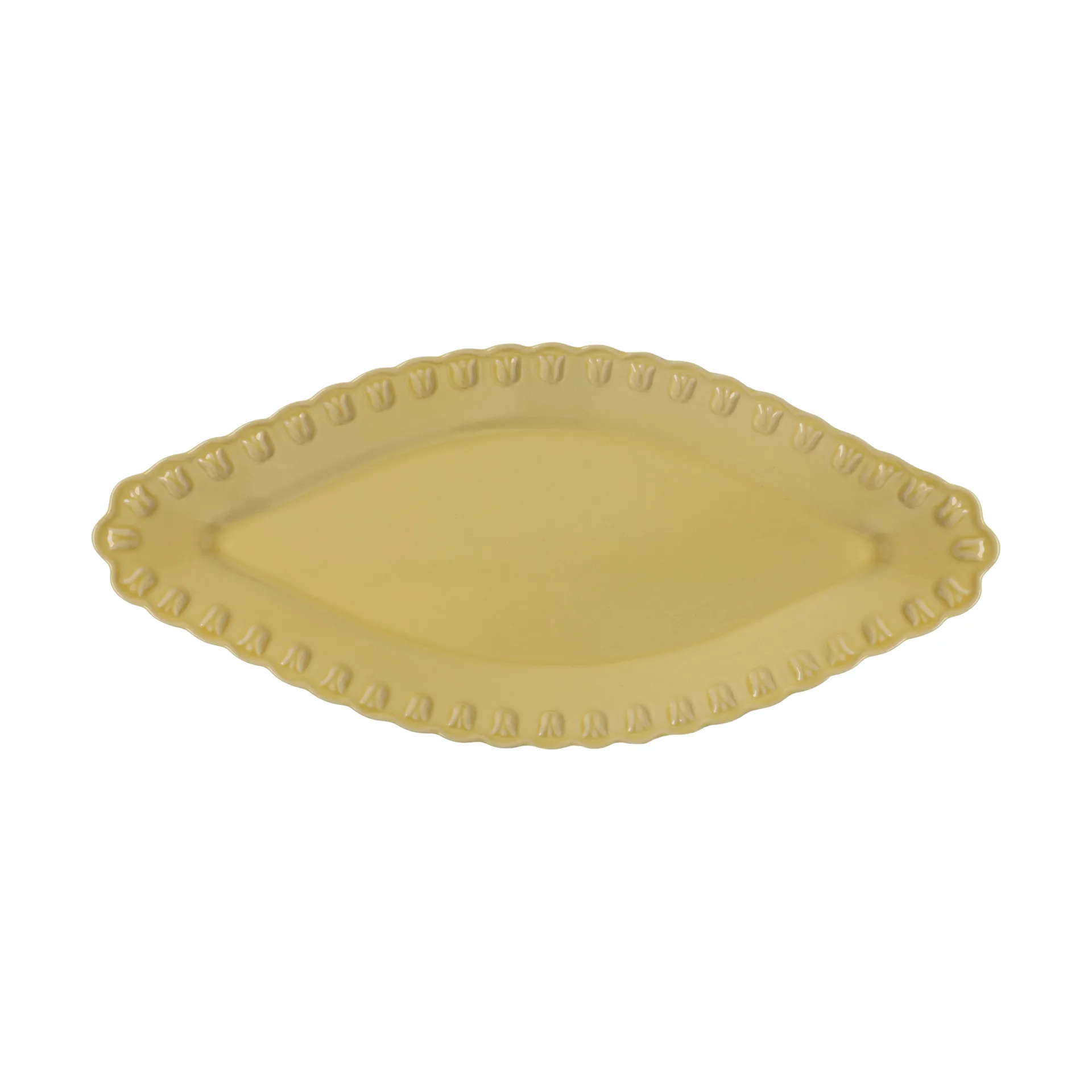 Tulipa ovaler Teller 20x45 cm, Pale Moon PotteryJo