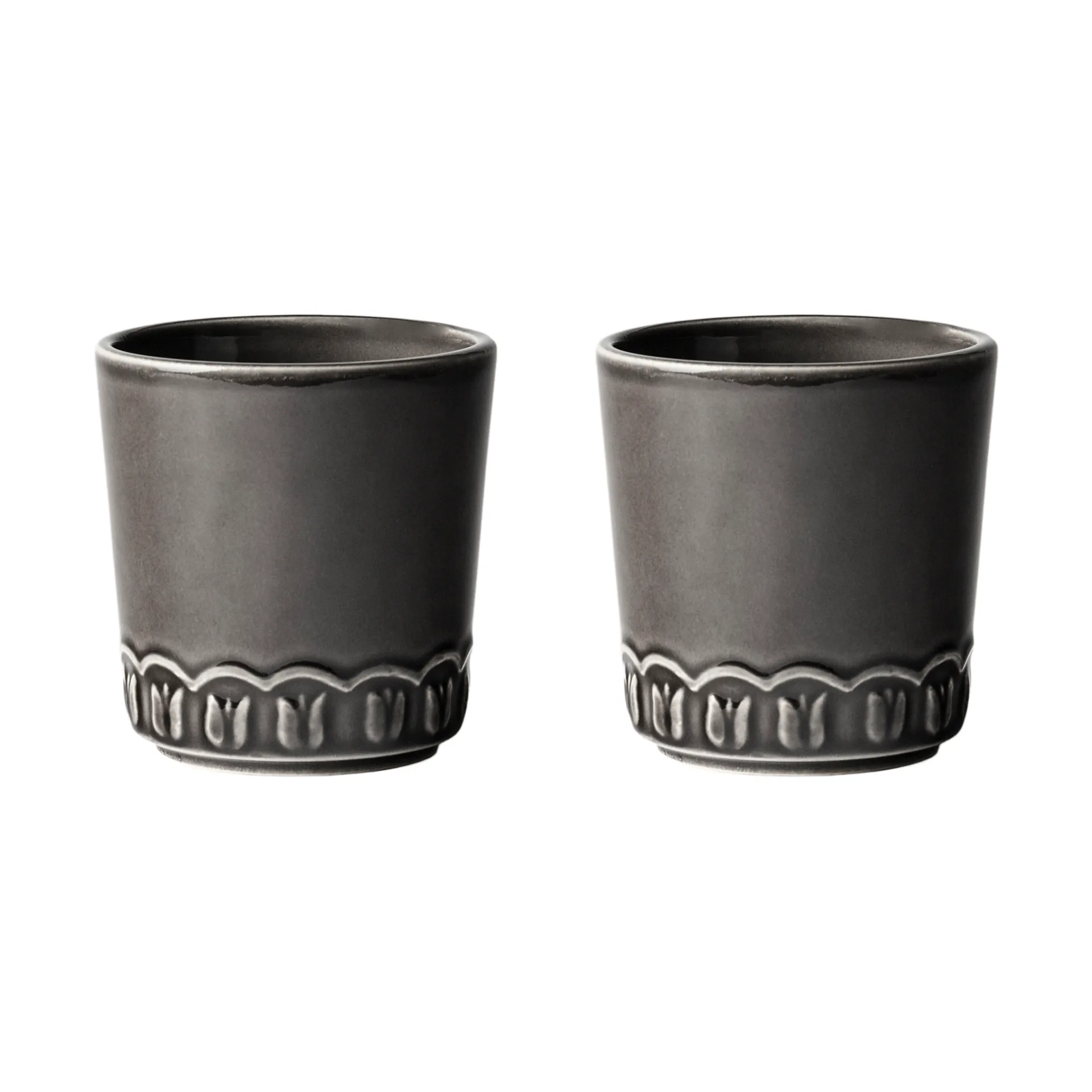 Tulipa Tasse 20 cl 2er-Pack, Almost black PotteryJo