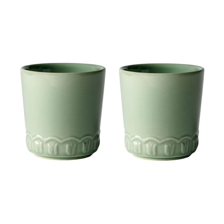 Tulipa Tasse 20 cl 2er Pack, Verona green PotteryJo