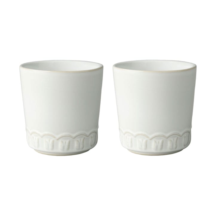 Tulipa Tasse 20 cl 2er Pack, White PotteryJo