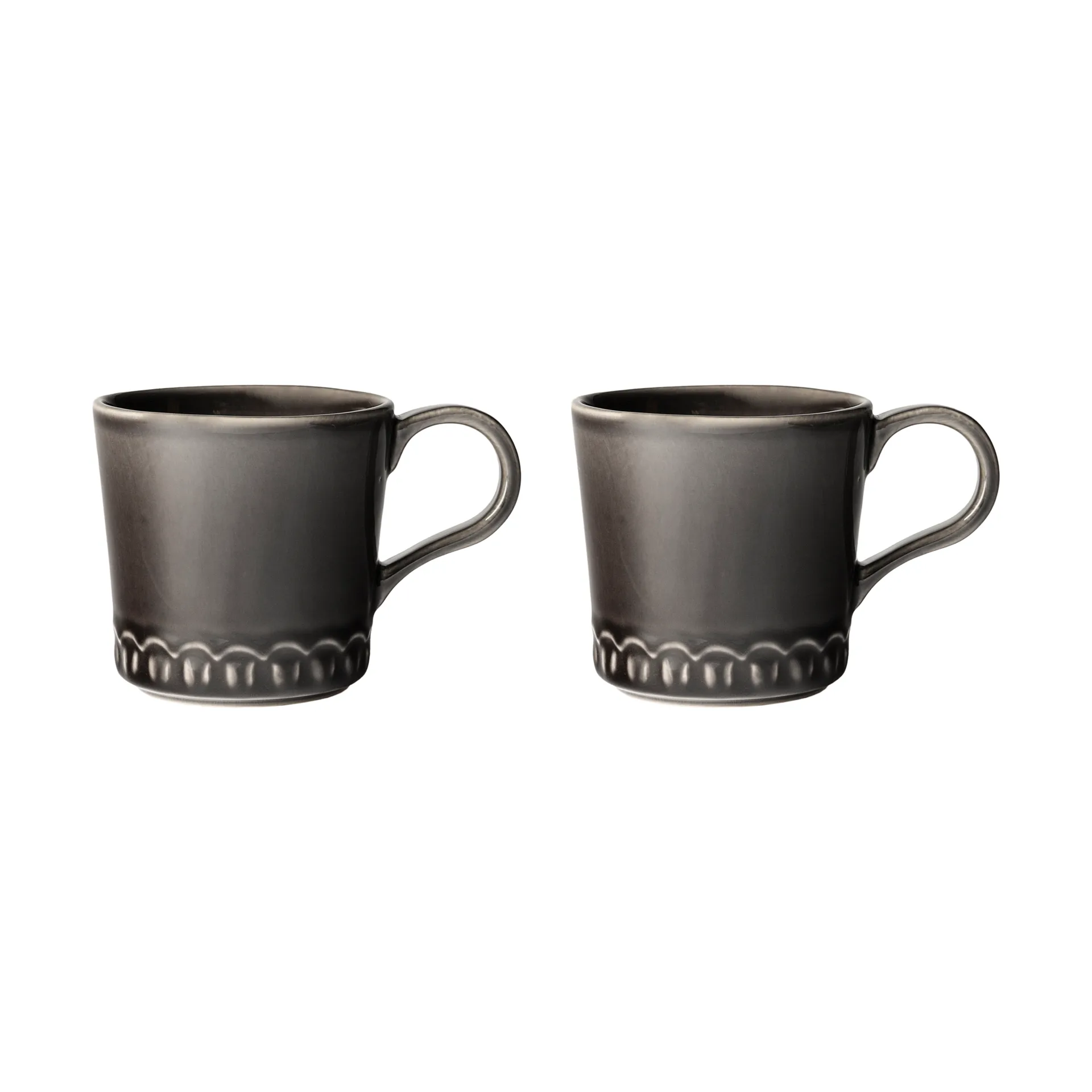 Tulipa Tasse 40 cl 2er-Pack, Almost black PotteryJo
