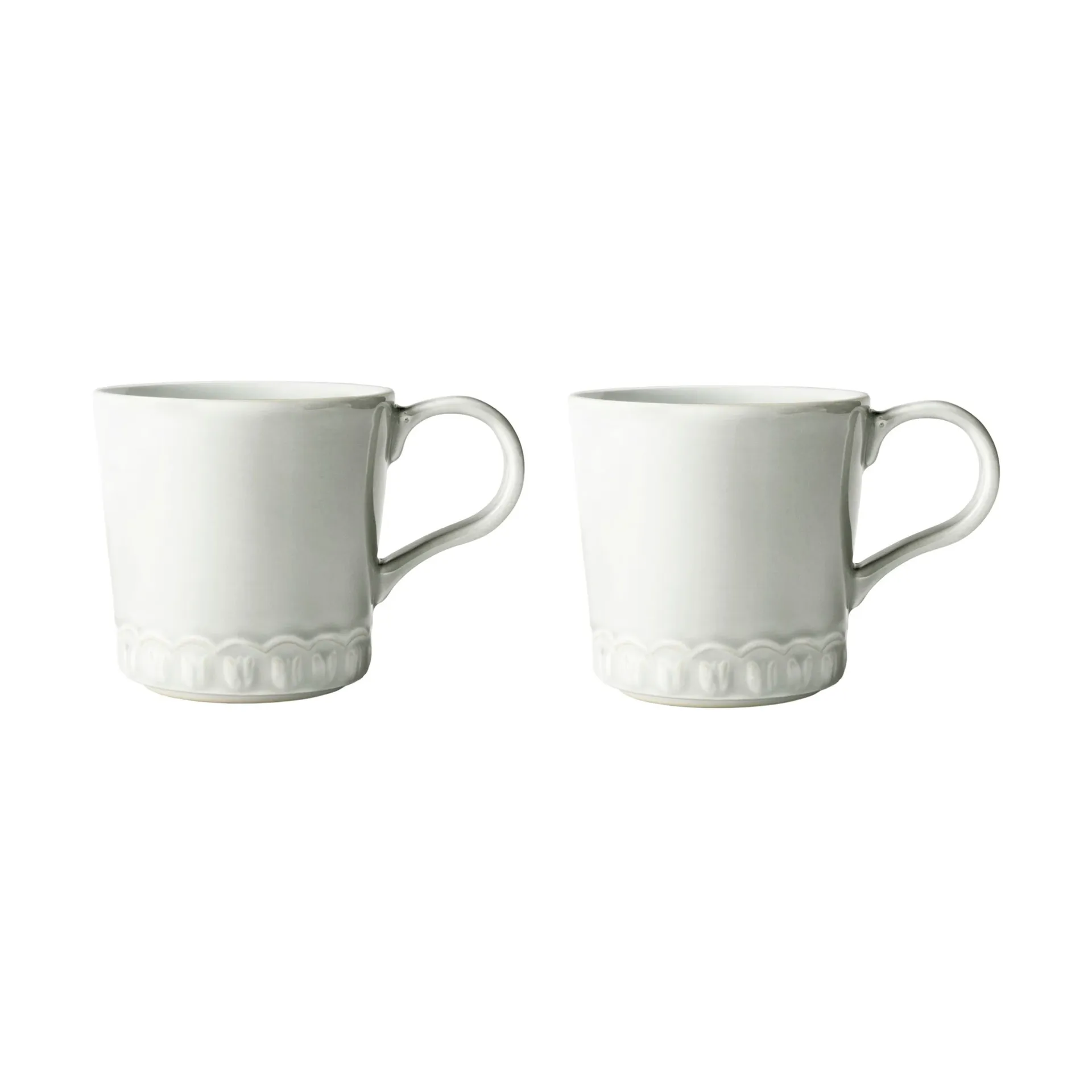 Tulipa Tasse 40 cl 2er-Pack, White PotteryJo