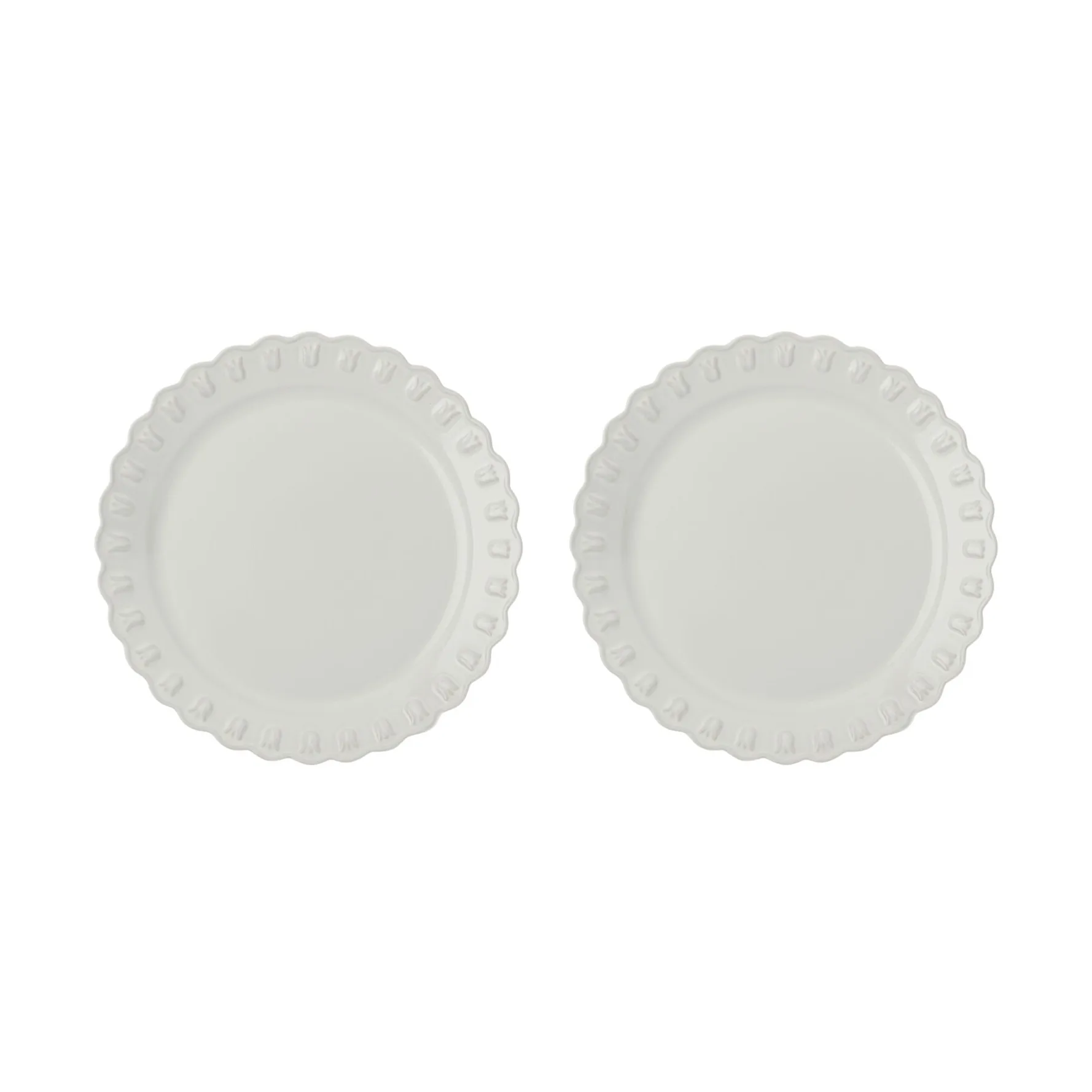 Tulipa Teller Ø26 cm 2er-Pack, White PotteryJo