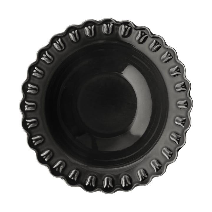 Tulipa tiefer Teller klein Ø17 cm 2er-Pack, Almost black PotteryJo