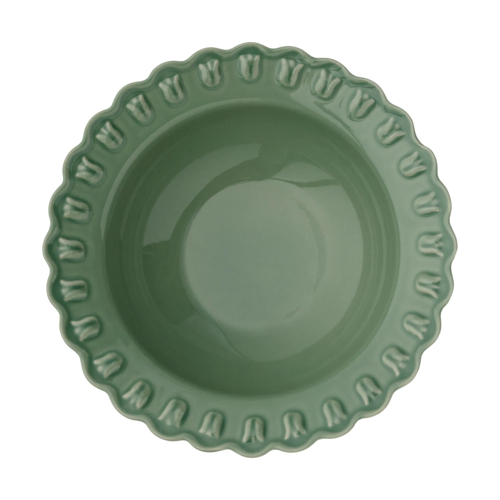 Tulipa tiefer Teller klein Ø17 cm 2er-Pack, Verona green PotteryJo