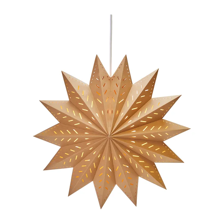Alfa Adventsstern braun - Braun, 50cm - PR Home